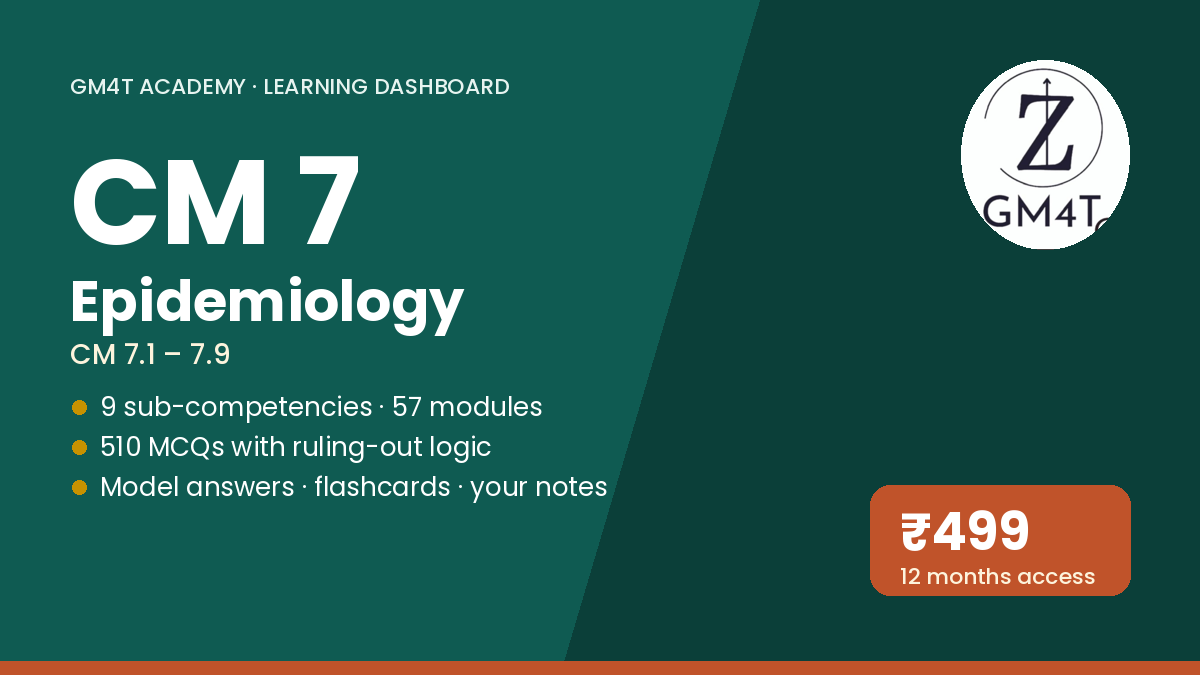 CM 7 Epidemiology — 6-month pass
